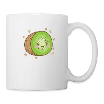 Kiwi tranché fruit fruit animal - Mug blanc - blanc - Droite