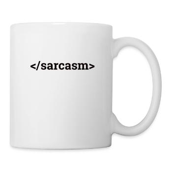 "Sarcasm | Computer Science" - Mug - white - Right