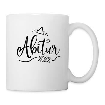 Abi 2022 - Abitur - Schulabschluss 2022 - Krone - Tasse - Weiß - Rechts