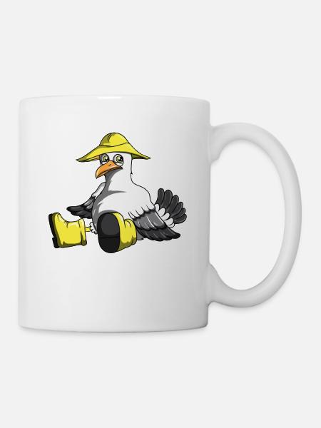 Möwengeschenk Küstenurlaub Meer See Ozean Fans - Tasse - Weiß