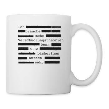 Verschwörungstheorie Außerirdische UFO - Tasse - Weiß - Rechts