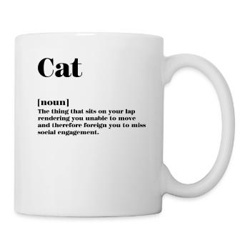 Définition chat - Mug blanc - blanc - Droite