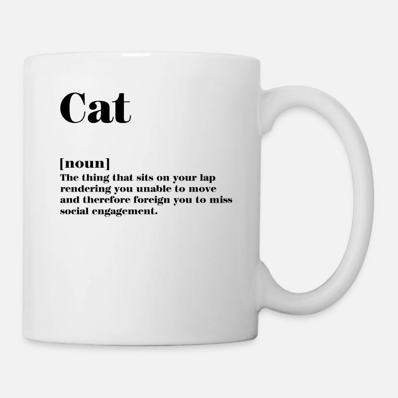 Definition Katze - Tasse - Weiß