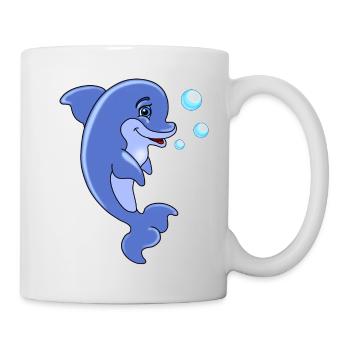 Delphin - Tasse - Weiß - Rechts