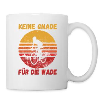 Keine Gnade für die Wade Rennradfahrer Rennrad - Tasse - Weiß - Rechts