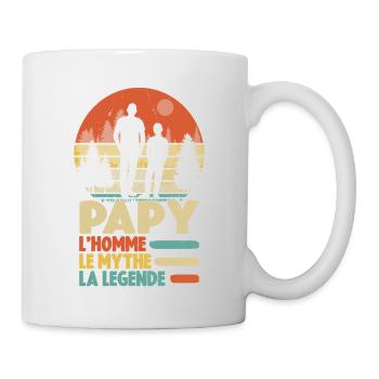Papy L'homme Le Mythe La Légende - Mug blanc - blanc - Droite