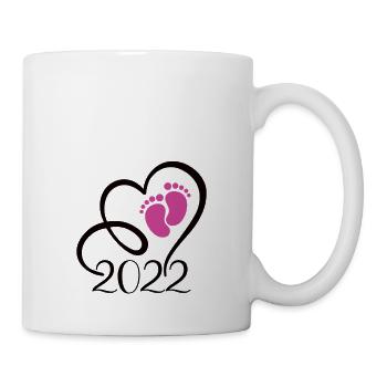 Mama 2022 Mädchen - Tasse - Weiß - Rechts