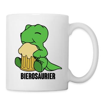 Bierosaurier Dino Dinosaurier T Rex Biertrinker Sa - Tasse - Weiß - Rechts