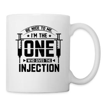 Nurse gives injection - Mug - white - Right