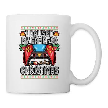 Videogame I Paused My Game For Christmas Gamer - Tasse - Weiß - Rechts