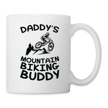 Daddy’s Mountainbike Buddy - Motard - Mug blanc - blanc - Droite