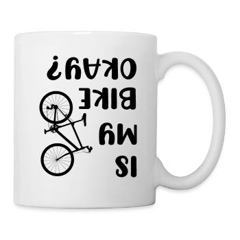 Is my bike OK saying funny - Mug - white - Right