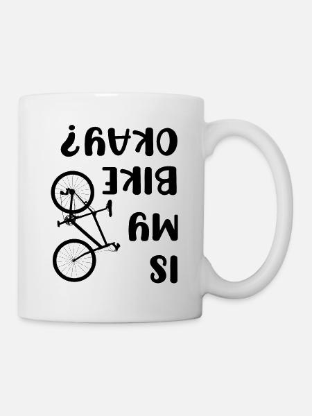 Is my bike OK saying funny - Mug - white