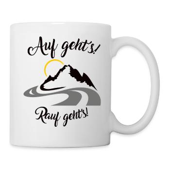 Motoradfahrer Geschenk mit Spruch - Tasse - Weiß - Rechts