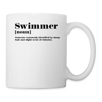 Schwimmen Schwimmer Definition - Tasse - Weiß - Rechts