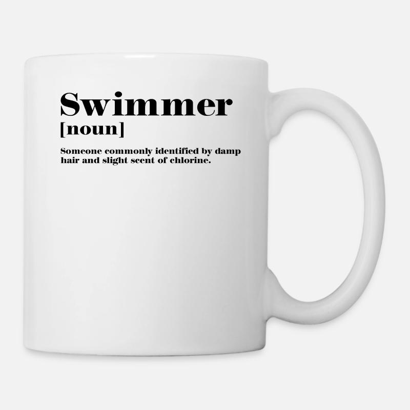 Définition du nageur nageur - Mug blanc - blanc