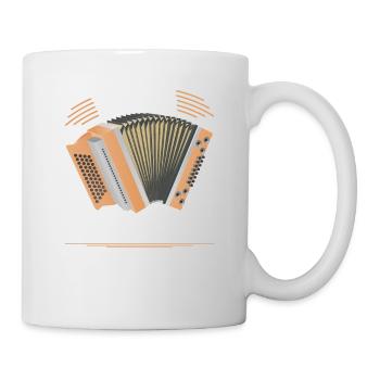 Bin Da Kann Losgehen Steirische Harmonika Quetschn - Tasse - Weiß - Rechts