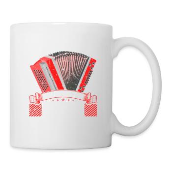 Quetschn Sound, Steirische Harmonika - Tasse - Weiß - Rechts