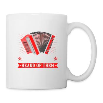 Noten Never Heard, Steirische Harmonika Quetschn - Tasse - Weiß - Rechts