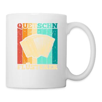 Quetschn Flüsterer, Retro Steirische Harmonika - Tasse - Weiß - Rechts