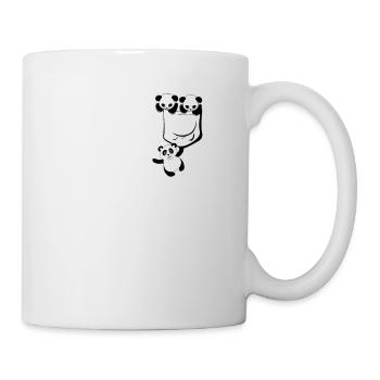 Kawaii Cute Bear Funny Panda Animal In Pocket - Mug - white - Right
