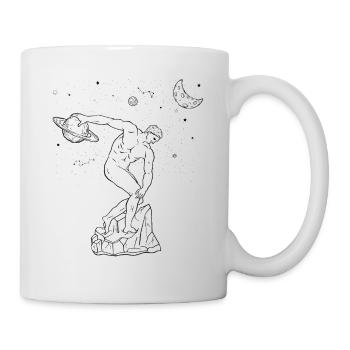 Discobolus esthétique céleste par Myron Planet - Mug blanc - blanc - Droite