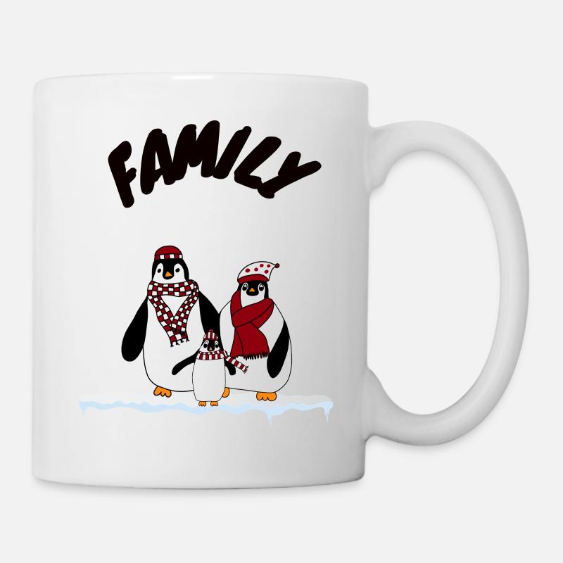 Penguin Family - Mug - white