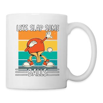Sport Tisch Tennis Tischtennisspieler Tischtennis - Tasse - Weiß - Rechts