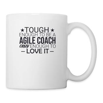 « Coach Agile Crazy | Agile » - Mug blanc - blanc - Droite