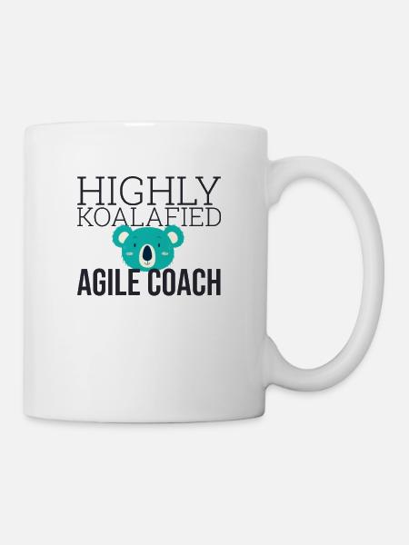 "Agile Coach Koalafied | Agile" - Tasse - Weiß