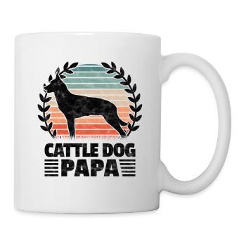 Cattle Dog Papa Australian Cattle Dog - Tasse - Weiß - Rechts