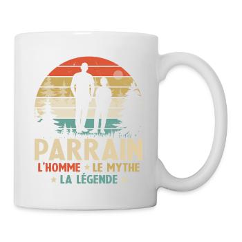 Parrain L'homme Le Mythe La Légende - Mug blanc - blanc - Droite