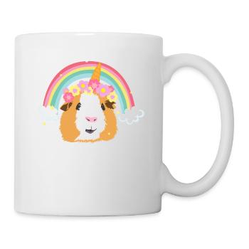 Cochons d’Inde Propriétaire d’animaux I Licorne I Cochon d’Inde I - Mug blanc - blanc - Droite