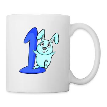 1 Jahr alt 1 Geburtstag Geschenk - Tasse - Weiß - Rechts