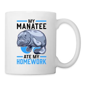 Manatee has eaten homework Manati manatee - Mug - white - Right