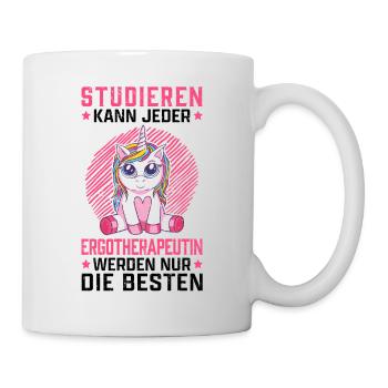 Ergotherapeutin studieren Ergotherapie - Tasse - Weiß - Rechts