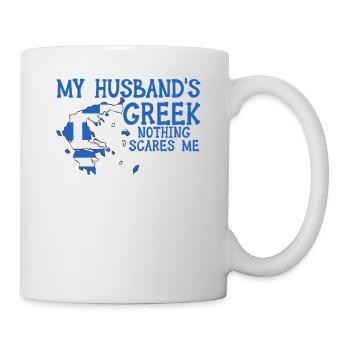 Femme Grèce Grec Grec - Mug blanc - blanc - Droite