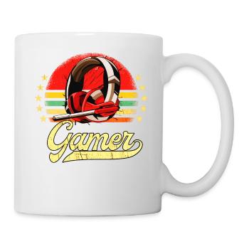 Vintage Gaming Videospiele Zocker Retro Zocken - Tasse - Weiß - Rechts