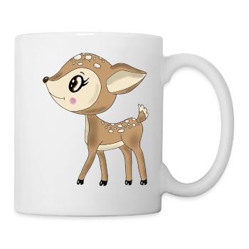 Chevreuil - Mug blanc - blanc - Droite