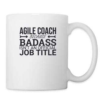 « Coach Agile Badass | Agile » - Mug blanc - blanc - Droite