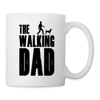 The Walking Dad - Hund Dog Papa Vatertag - Tasse - Weiß - Rechts