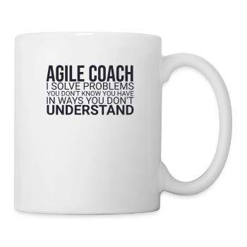 « Agile Coach Résoudre les problèmes | Agile » - Mug blanc - blanc - Droite