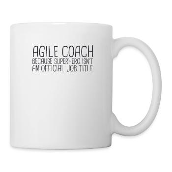 « Agile Coach Superhero | Agile » - Mug blanc - blanc - Droite