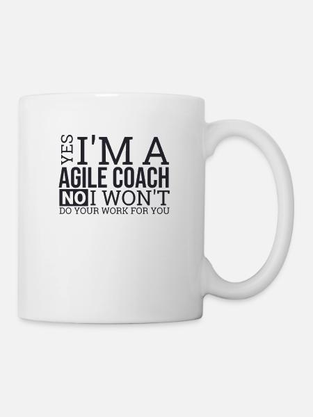 "Agile Coach Work | Agile" - Mug - white