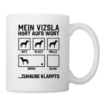Magyar Vizsla Hundetricks Ungarischer Vorstehhund - Tasse - Weiß - Rechts