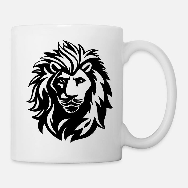 löwe - Tasse - Weiß