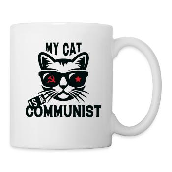 My cat is a communist - Mug - white - Right
