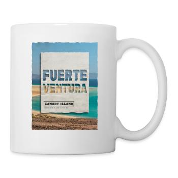Fuerteventura Sommer Sonne Strand Meer Palmen - Tasse - Weiß - Rechts