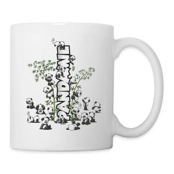 Pandas "Pandamie" süße knuddelige Pandabären - Tasse - Weiß - Rechts