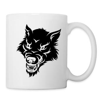 loup - Mug blanc - blanc - Droite